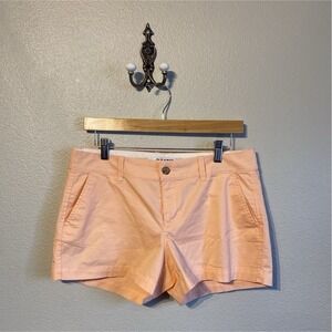 Old Navy Women's Chino Shorts Size 6 Pink Melon Mid Rise 3" Inseam New w/o tags